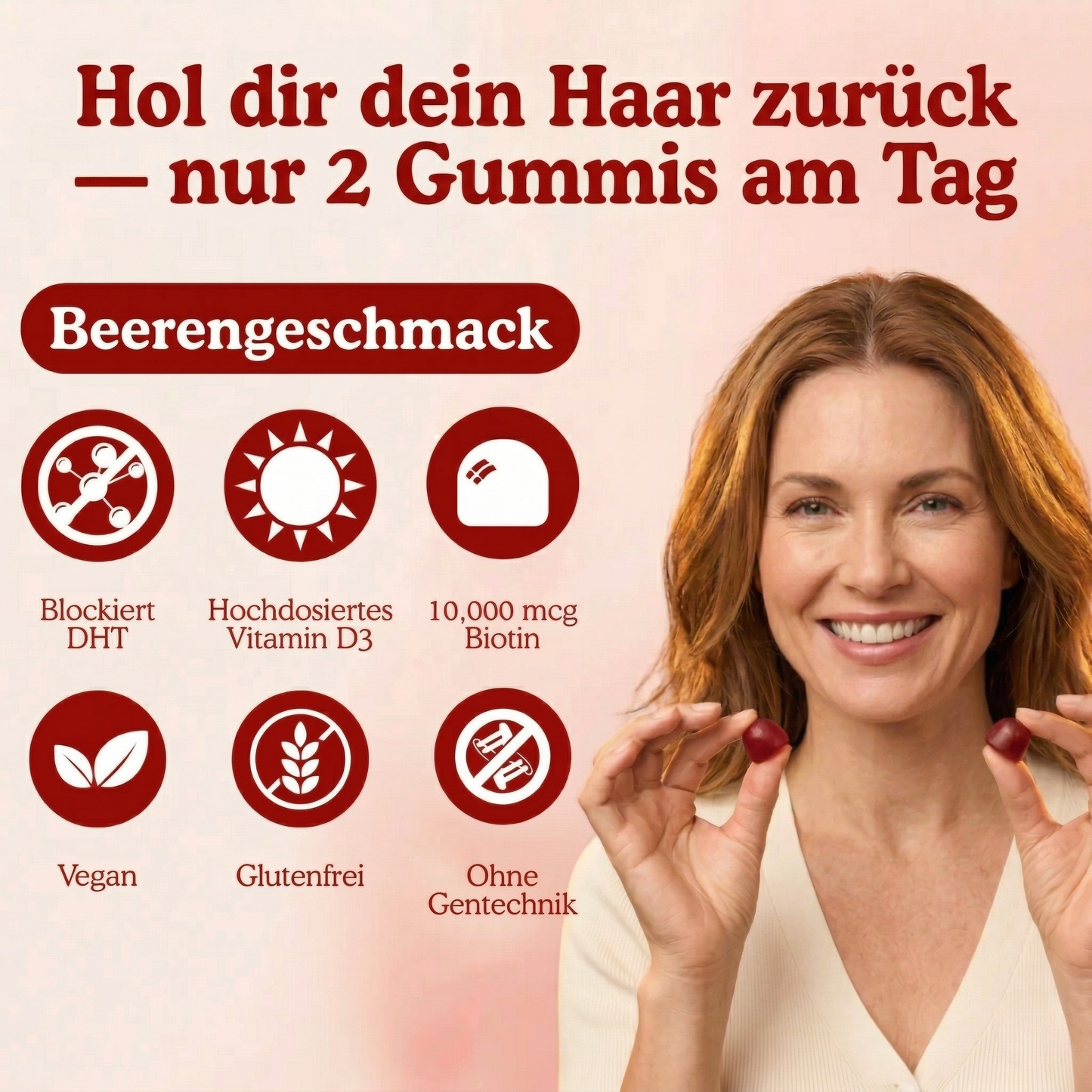 VIRELA - Gummibärchen für Haarwachstum