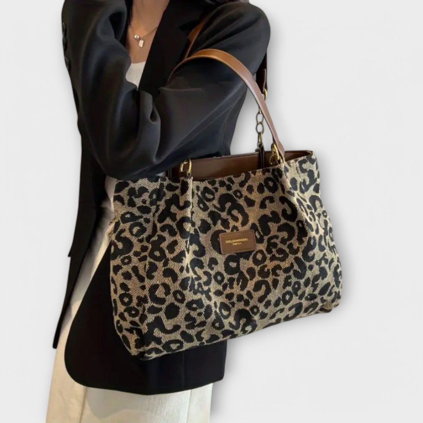 Marenella | Leopard Canvas Tote