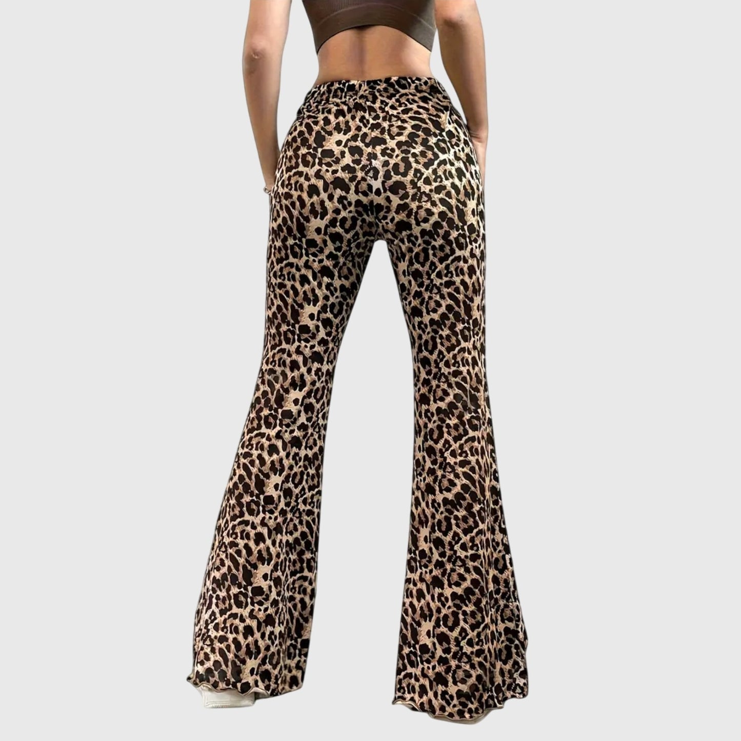 Violetta | Leopard Bootcut Pants