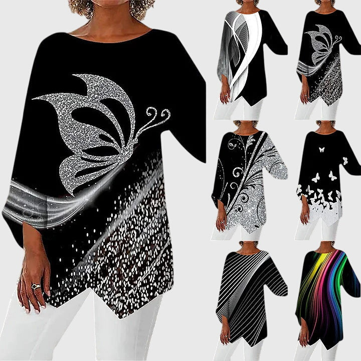 Mila | Elegant Crew Neck Top