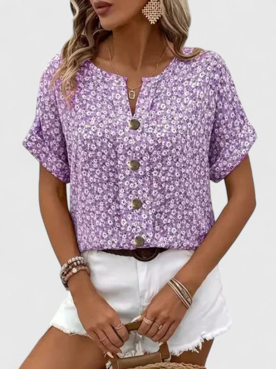 Zoey | Elegant Floral Summer Top