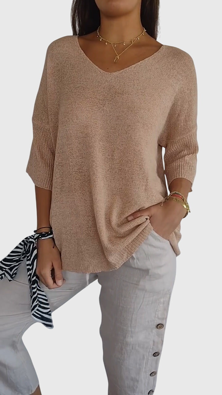 Grace | Elegant V-Neck Top