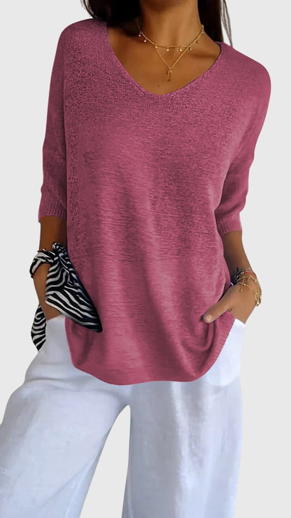 Grace | Elegant V-Neck Top