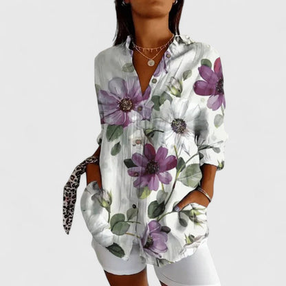Savannah | Elegant Floral Blouse