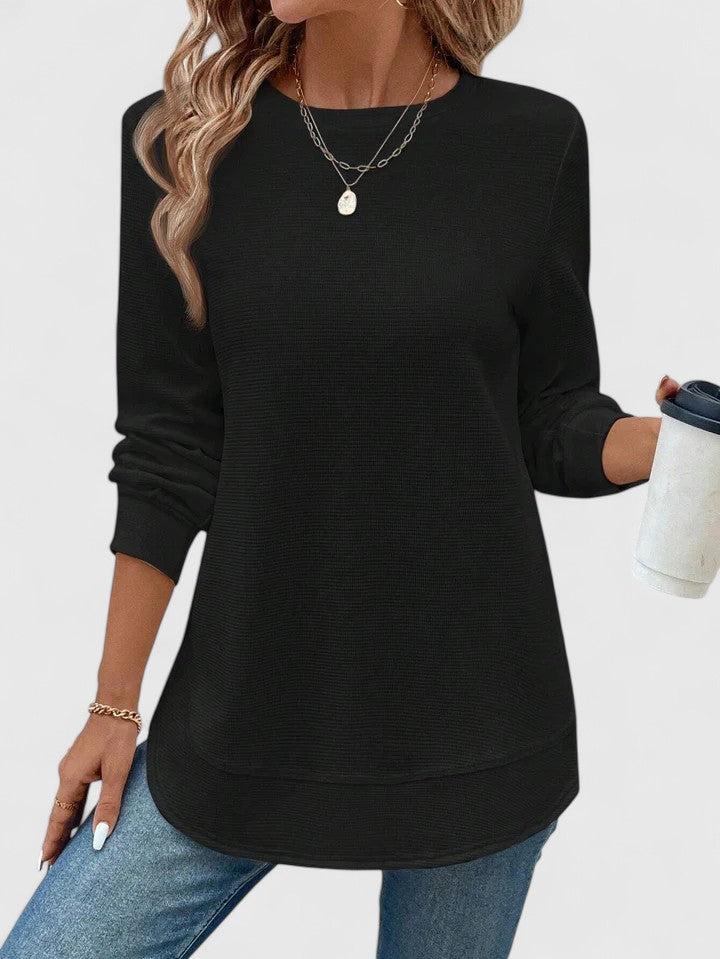 Mia | Elegant O-Neck Long Sleeve