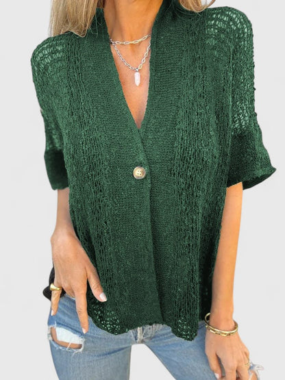 Hannah | Elegant Knitted Shirt
