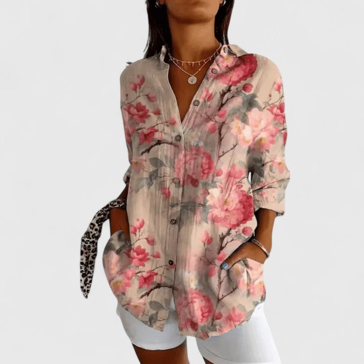 Savannah | Elegant Floral Blouse