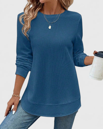 Mia | Elegant O-Neck Long Sleeve