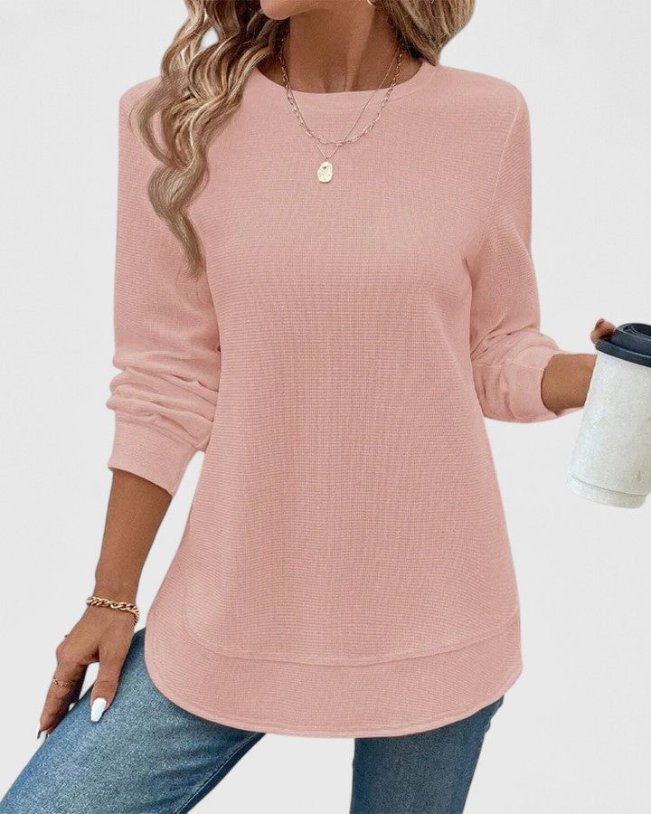 Mia | Elegant O-Neck Long Sleeve