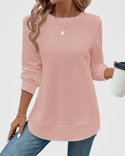 Mia | Elegant O-Neck Long Sleeve