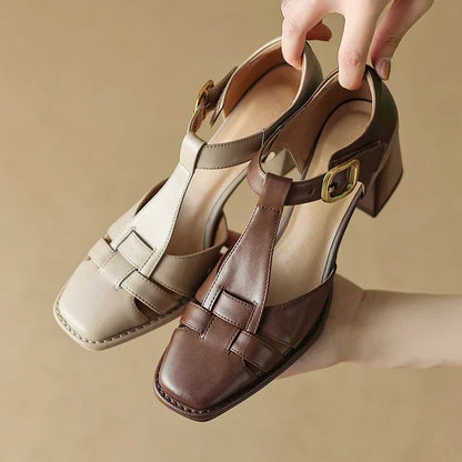 Solenza | Square Toe Sandals