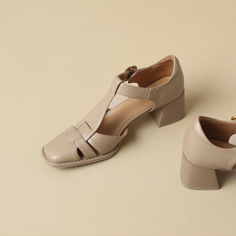 Solenza | Square Toe Sandals