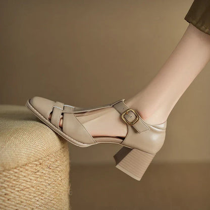 Solenza | Square Toe Sandals