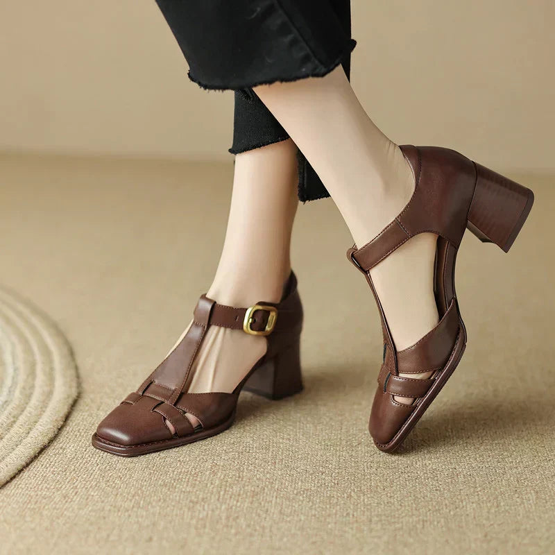 Solenza | Square Toe Sandals