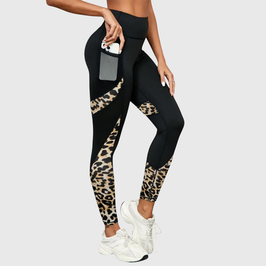 Paloma | High-Waisted Leopard Print Workout Pants