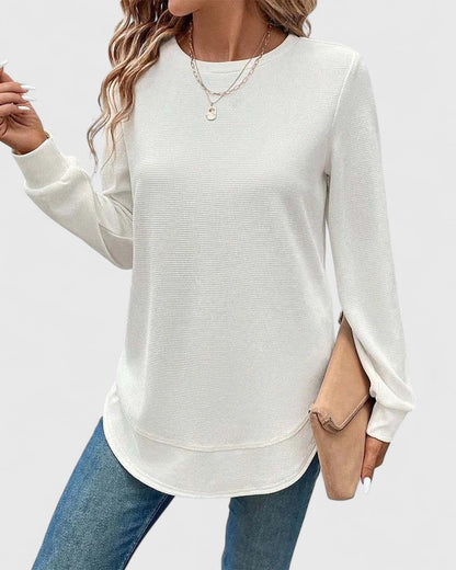 Mia | Elegant O-Neck Long Sleeve