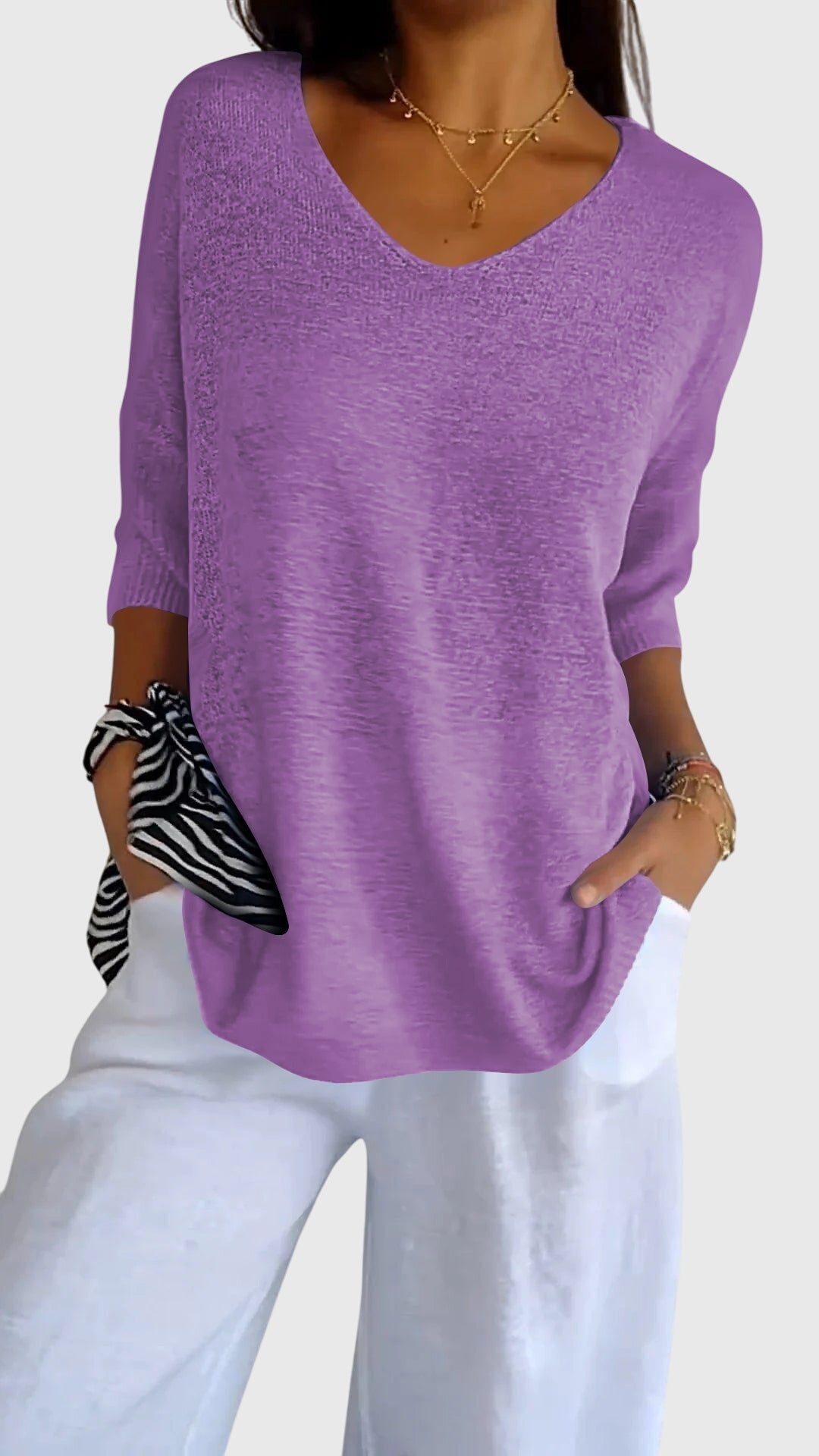 Grace | Elegant V-Neck Top