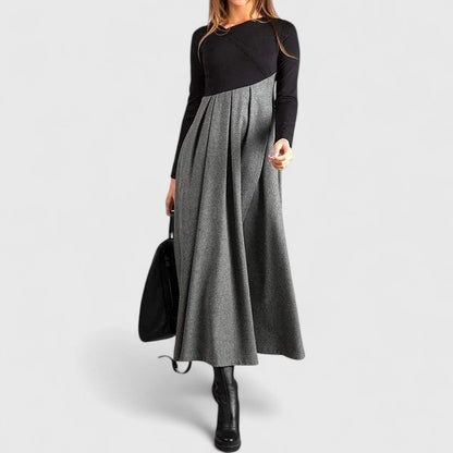 Selina | Elegant Long Sleeve Maxi Dress