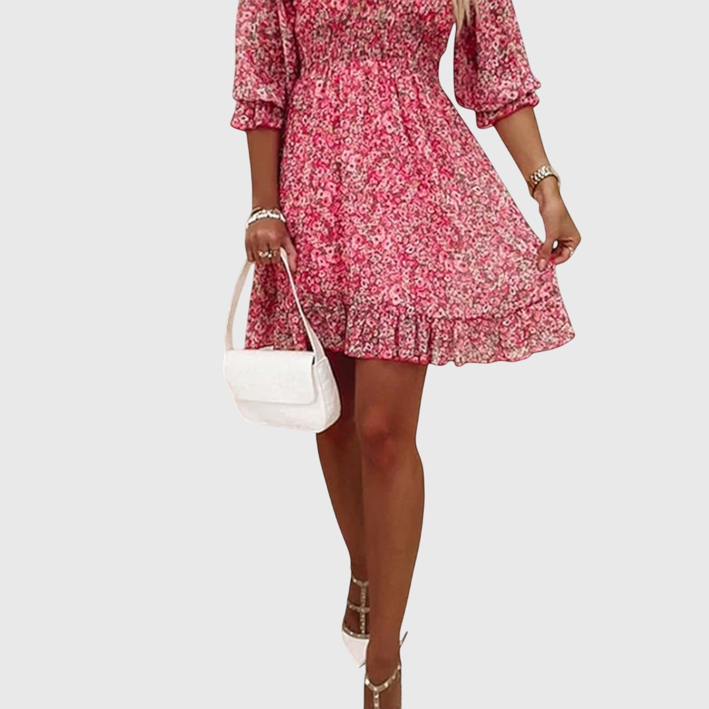Francesca | Floral Puff Sleeve Dress