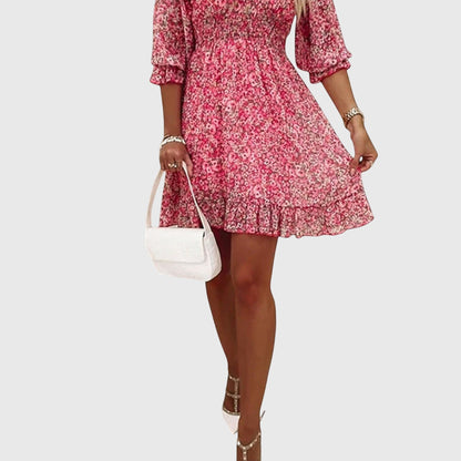 Francesca | Floral Puff Sleeve Dress