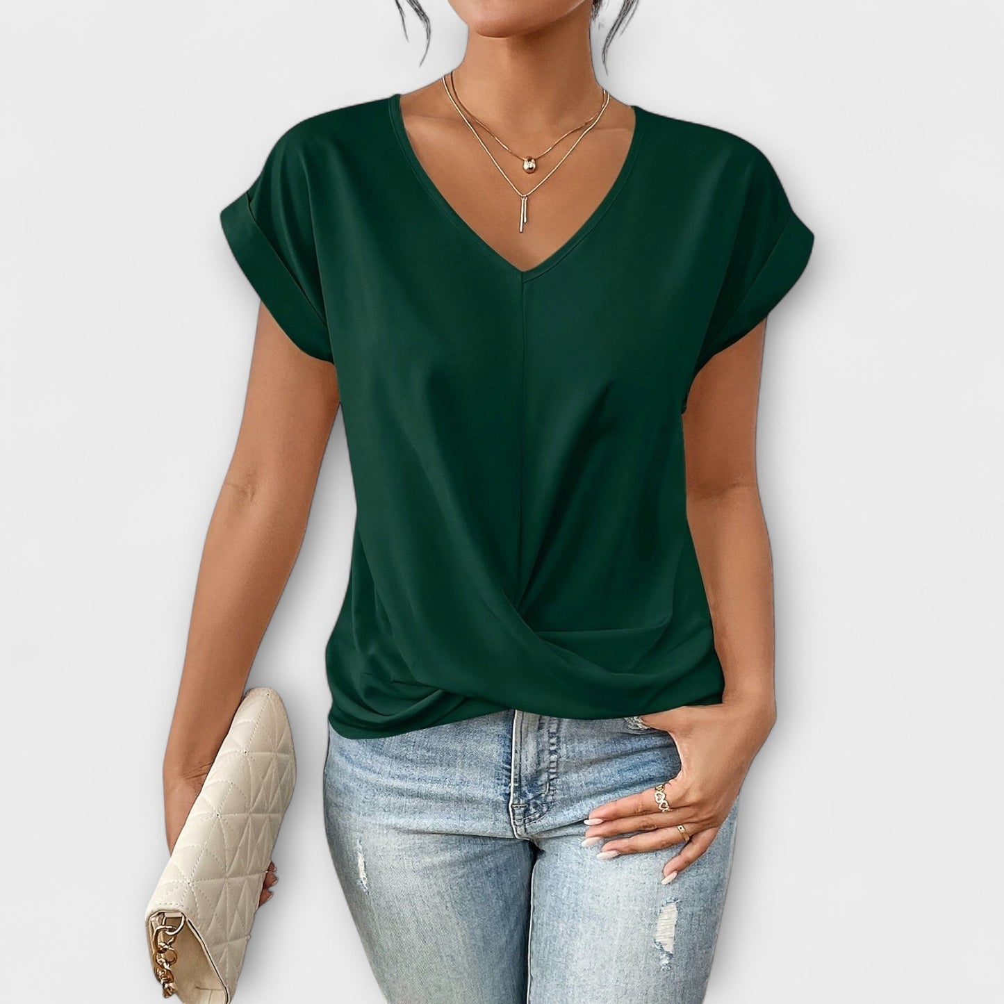 Emma | Elegant V-neck Top