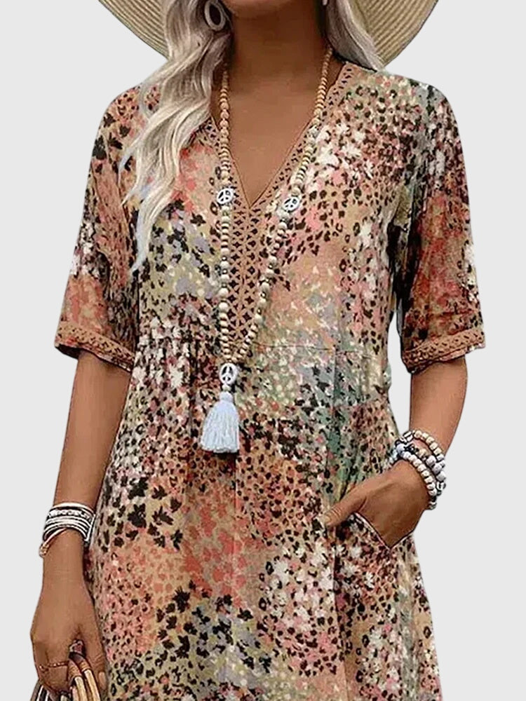 Nylah | Elegant Floral Midi Dress