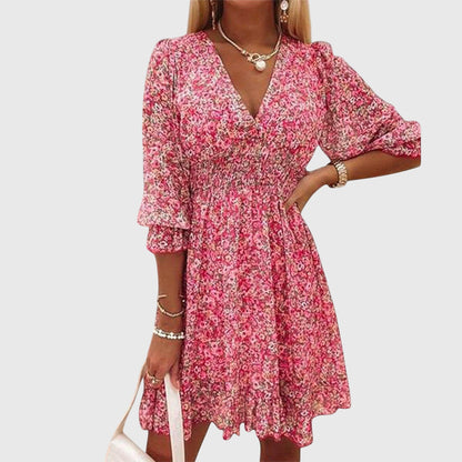 Francesca | Floral Puff Sleeve Dress