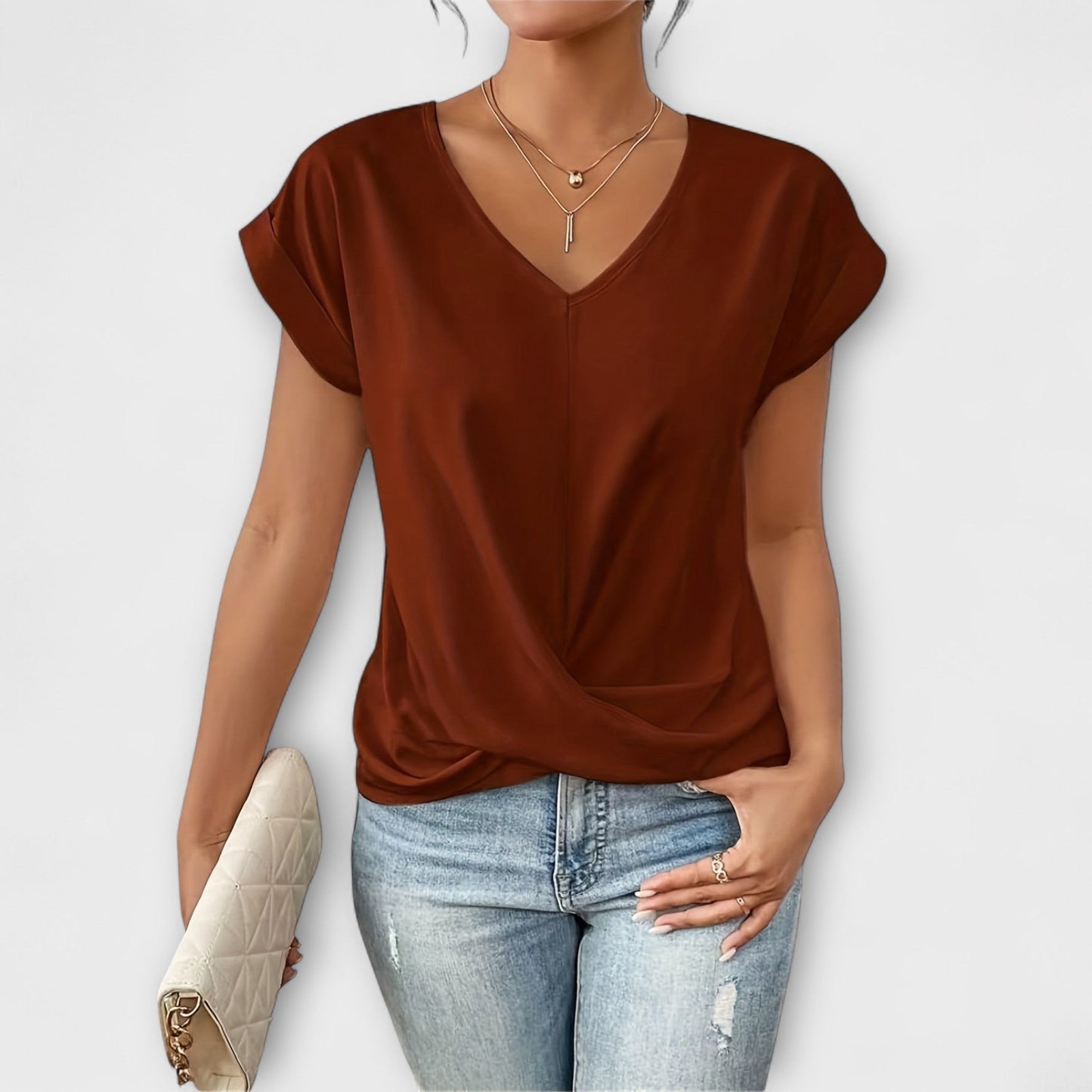 Emma | Elegant V-neck Top
