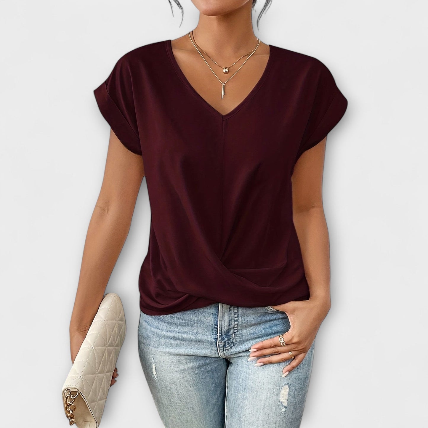 Emma | Elegant V-neck Top
