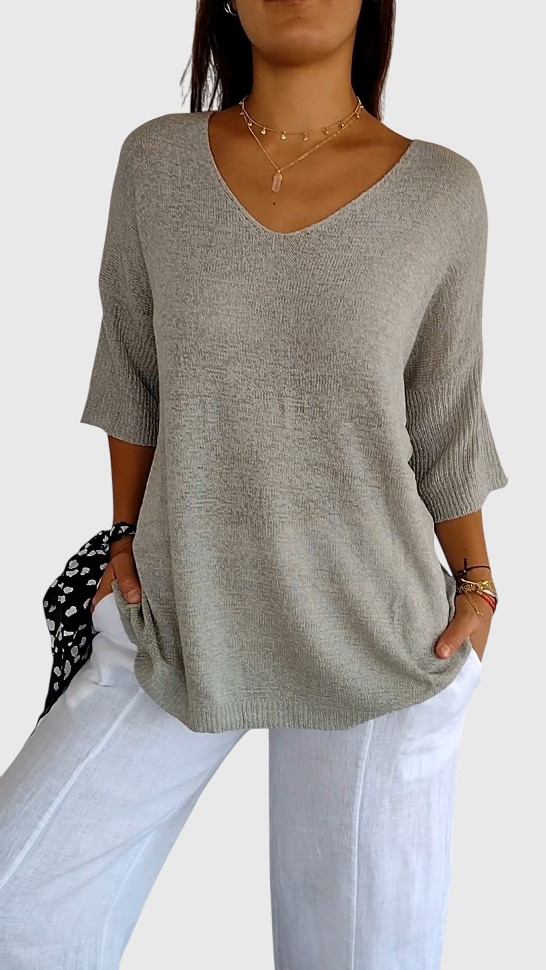 Grace | Elegant V-Neck Top