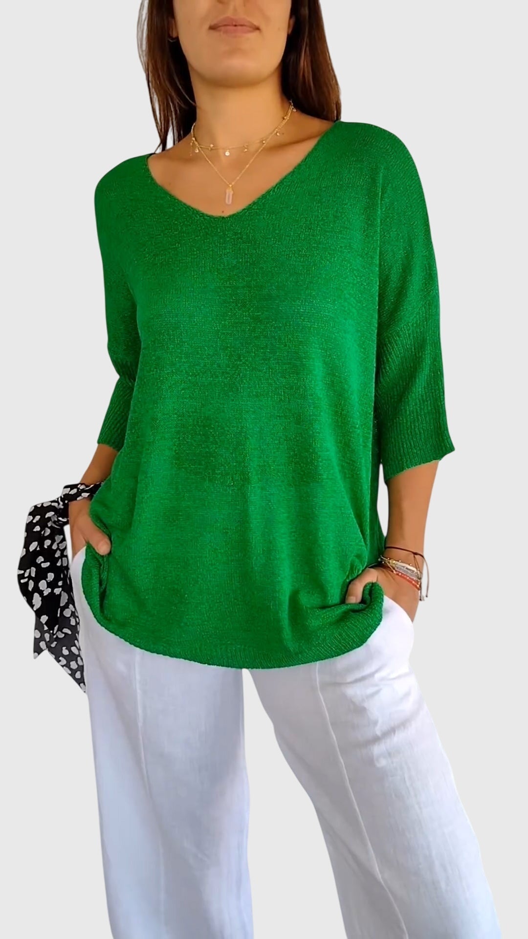 Grace | Elegant V-Neck Top