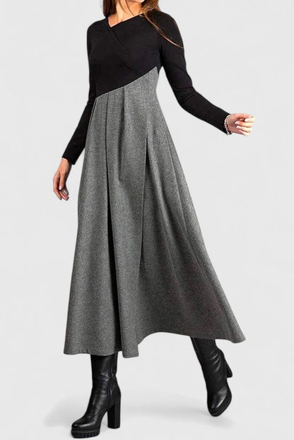 Selina | Elegant Long Sleeve Maxi Dress