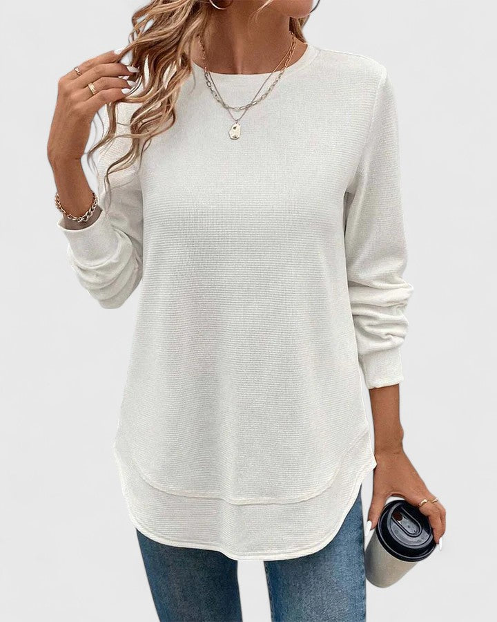 Mia | Elegant O-Neck Long Sleeve