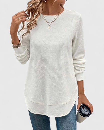Mia | Elegant O-Neck Long Sleeve