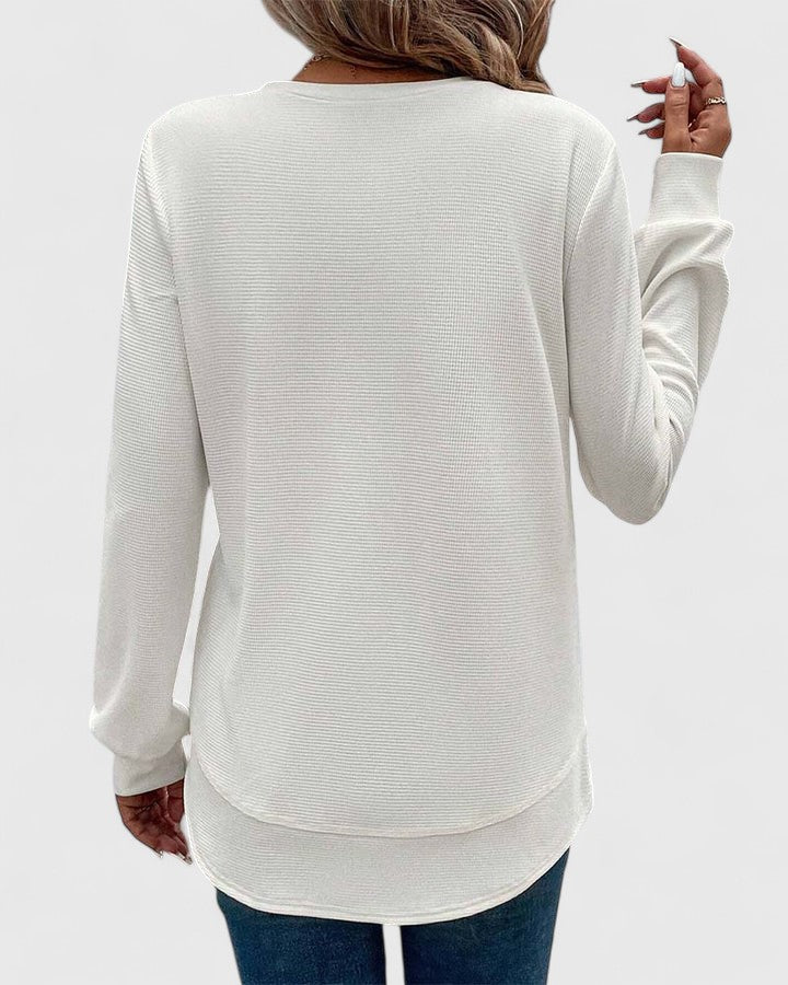 Mia | Elegant O-Neck Long Sleeve