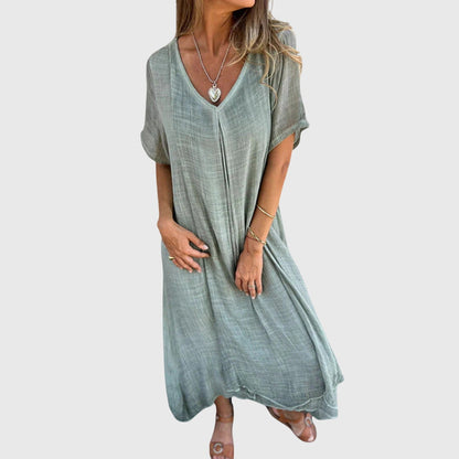 Brinley | Elegant Lightweight V-Neck Dress