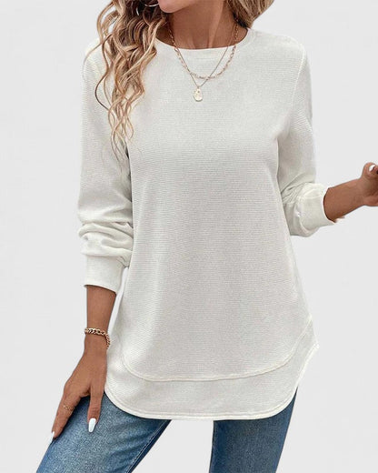 Mia | Elegant O-Neck Long Sleeve