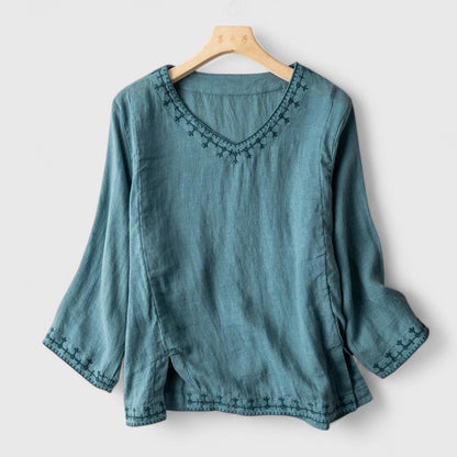 Paisley | Elegant V-Neck Blouse