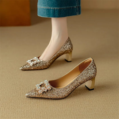 Kiera | Gloria Glitter Pumps