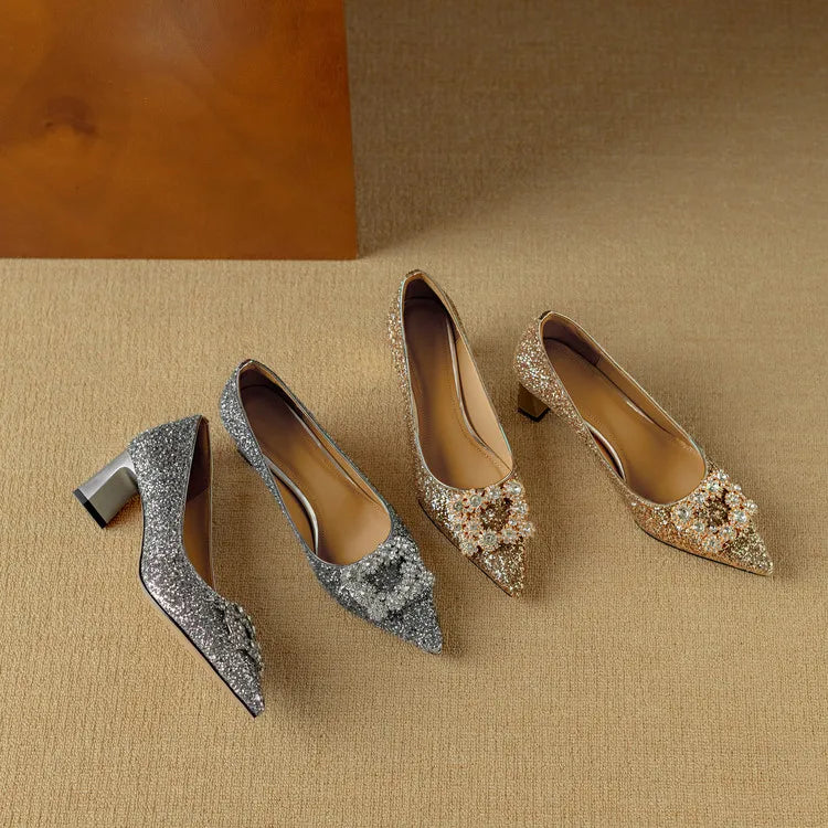 Kiera | Gloria Glitter Pumps