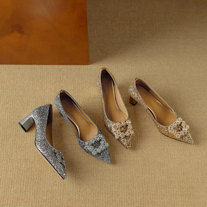 Kiera | Gloria Glitter Pumps