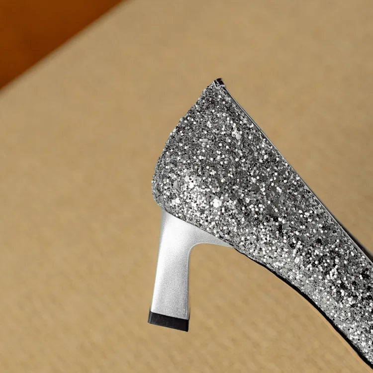 Kiera | Gloria Glitter Pumps