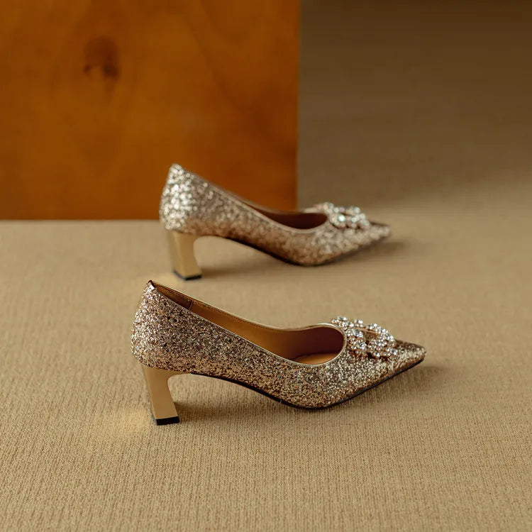 Kiera | Gloria Glitter Pumps