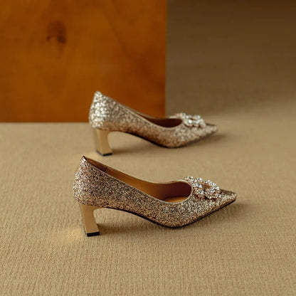 Kiera | Gloria Glitter Pumps