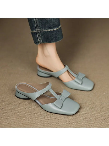 Danica | Square Toe Slippers