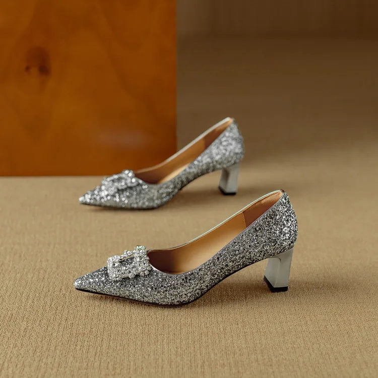 Kiera | Gloria Glitter Pumps
