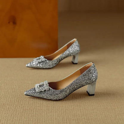 Kiera | Gloria Glitter Pumps