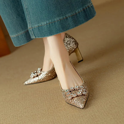 Kiera | Gloria Glitter Pumps