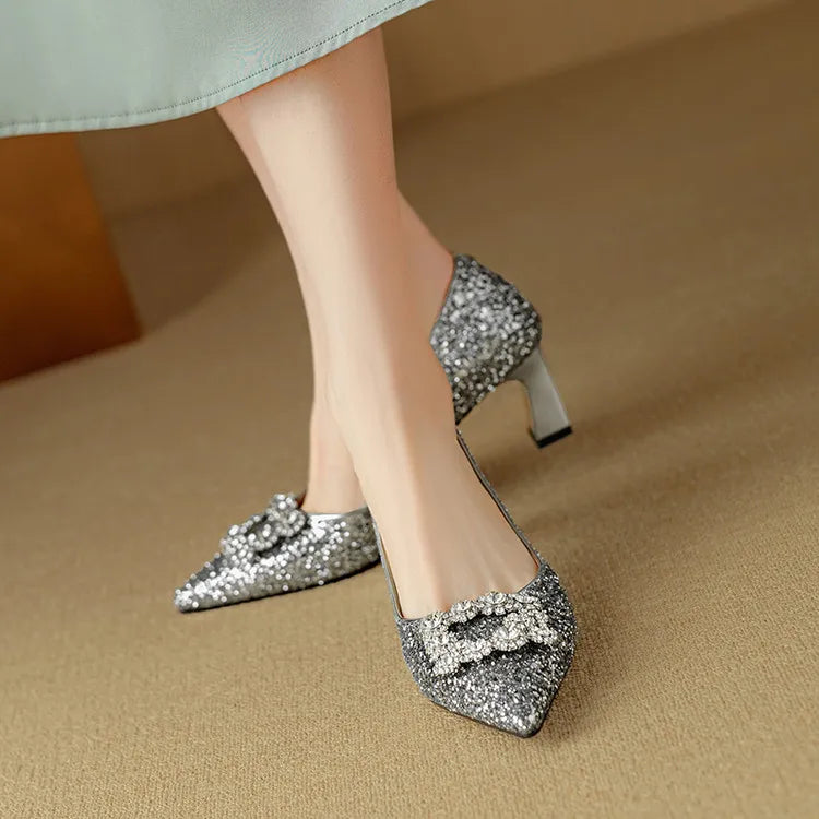 Kiera | Gloria Glitter Pumps