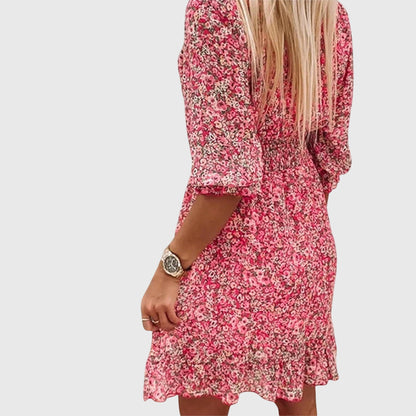 Francesca | Floral Puff Sleeve Dress